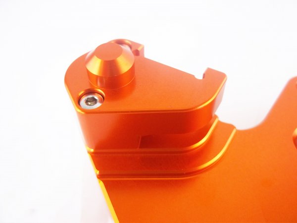Bremsscheibenschutz hinten orange passend für KTM 690 SMC R Enduro R 2008-24