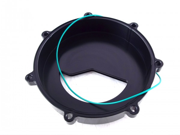 Kupplungsdeckel schwarz mit Sichtfenster passend für KTM 950 990 2002-14 Adventure LC8 Supermoto Super Duke