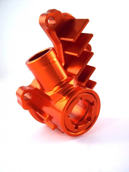 Tuning Wasserpumpe + Deckel Orange passend für KTM 250 350 SXF EXCF 2016-23