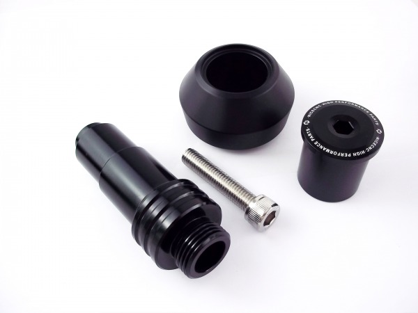 Rahmen Sturzpad Set Schwarz passend für KTM 690 SMC R Enduro R 2008-24