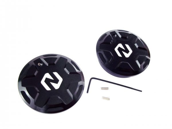 Schwingarmbolzen Abdeck Kappen Schwarz passend für GasGas 700 SM ES 2022-24