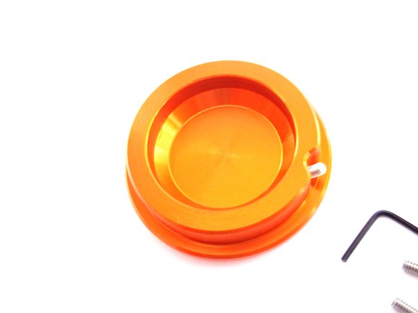 Schwingarmbolzen Abdeck Kappen Orange passend für KTM 690 SMC R Enduro R 2008-24