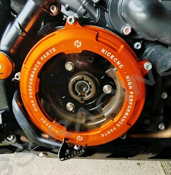 Kupplungsdeckel orange mit Sichtfenster passend für KTM 1290 SuperDuke R GT Adventure