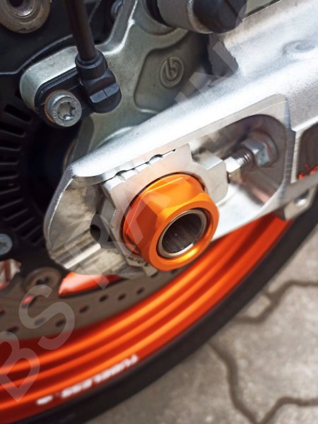 Mutter M25 orange Achse hinten  passend für KTM 690 SMC R Enduro Duke Adventure