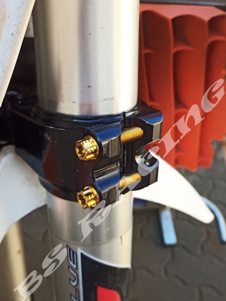 Gabelbrücke Titanschrauben goldfarben passend für KTM EXC SixDays SX Husqvarna FE TE FC FS