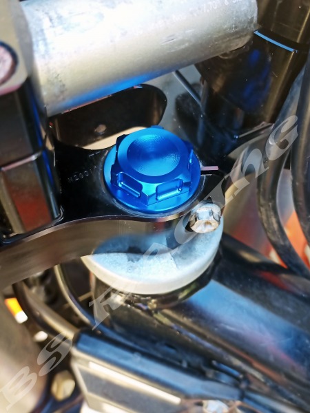 Steuerkopfschraube Blau  passend für KTM 690 SMC/R Enduro/R 2008-2026
