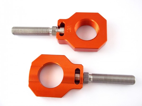 Achsblöcke orange passend für 25 mm Achse bei KTM SX SXF 2013-22