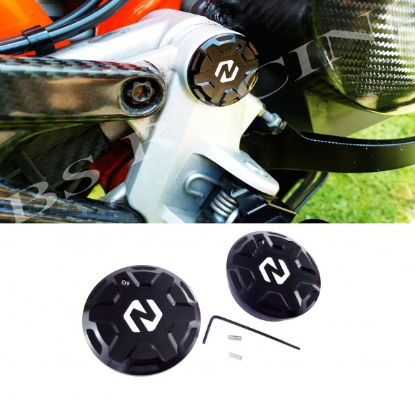 Schwingarmbolzen Abdeck Kappen Schwarz passend für Husqvarna 701 Supermoto Enduro 2016-26
