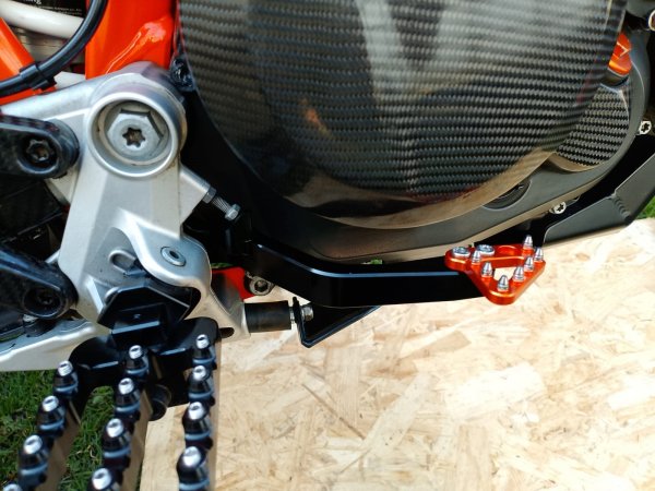 Fußbremshebel Schwarz-Orange passend für KTM 690 SMC R Enduro R 2011-2018