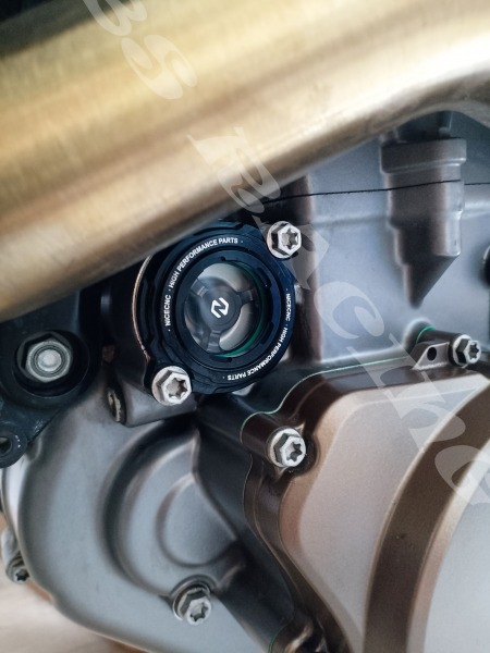 Ölfilterdeckel mit Schauglas schwarz passend für GasGas 700 SM ES