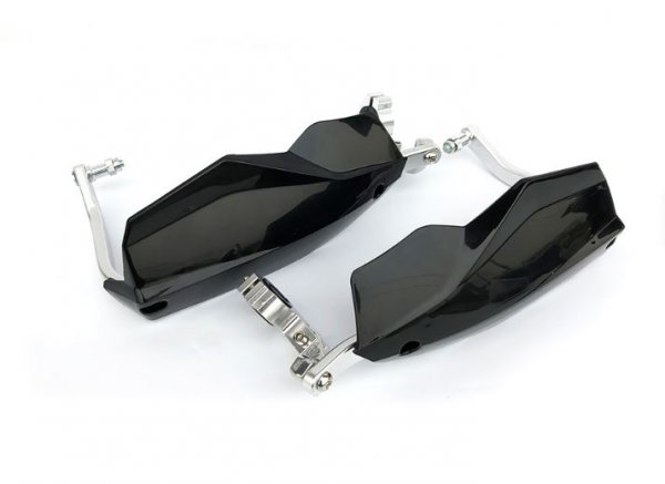 Handguards Handschützer Schwarz, Weiß, Carbon Optik passend für Husqvarna 701 Supermoto Enduro