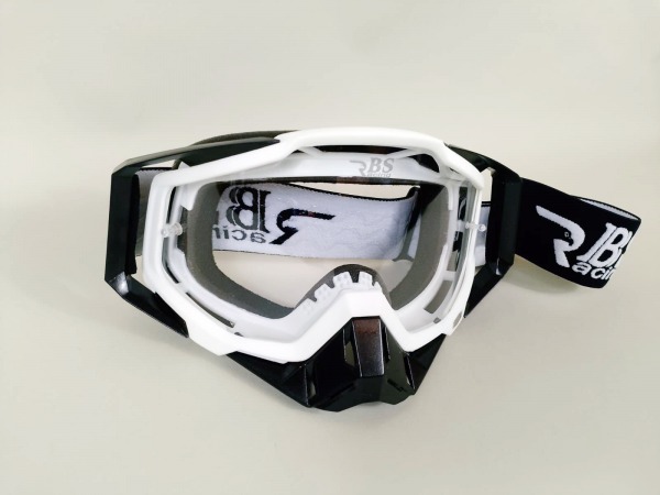 Downhill MTB Enduro Mountainbike Brille Skibrille Snowboardbrille Goggle DH-V1 Pure White Clear
