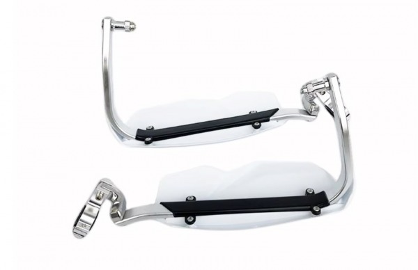 Handguards Handschützer Schwarz, Weiß, Carbon Optik passend für KTM EXC SMR SX Supermoto