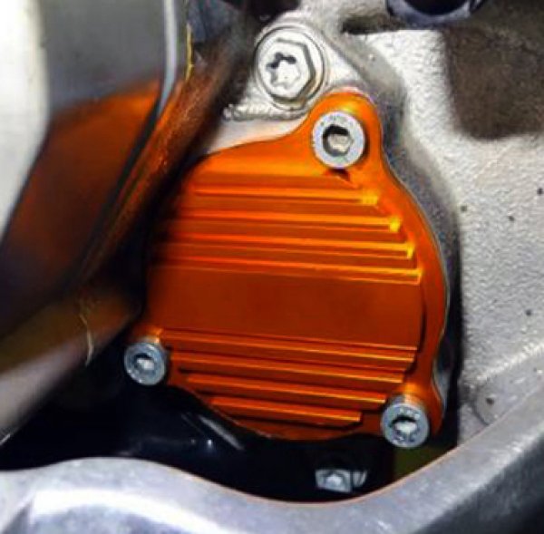 Ölpumpendeckel links orange passend für KTM 250 350 SXF EXC-F XCF 2016-2023