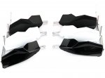 Handguards Handschützer Schwarz, Weiß, Carbon Optik passend für KTM EXC SMR SX Supermoto