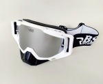 Downhill MTB Enduro Mountainbike Brille Skibrille Snowboardbrille Goggle DH-V7 Pro Edition | White Silver Chrome